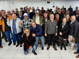 Sindicalistas com o Paulo Paim